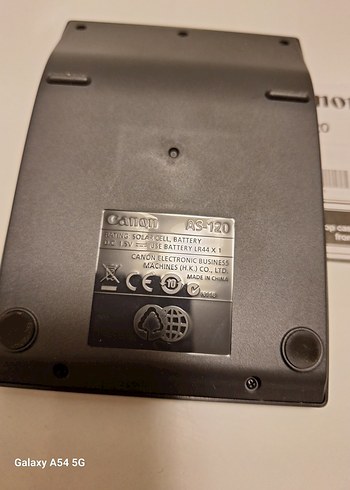 Canon AS-120 Kırmızı Hesap Makinesi - Görsel 7