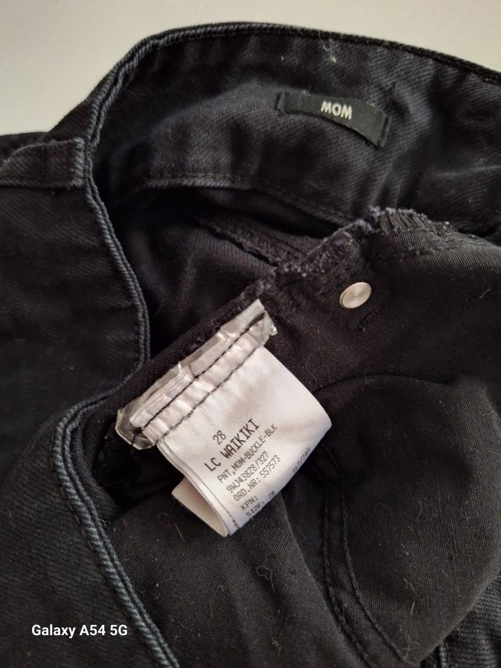 Siyah Regular Fit  Kadın Kot Pantolon - Görsel 4