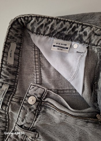 Gri Kadın Denim Pantolon Regular Fit - Görsel 5