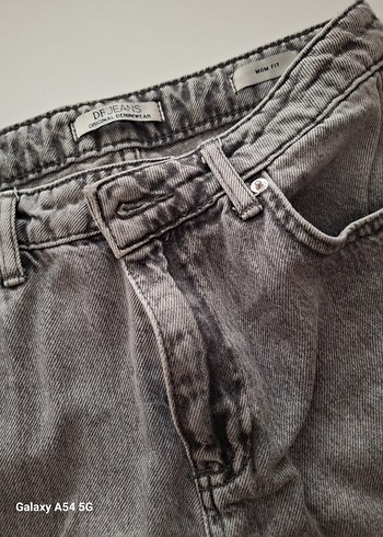 Gri Kadın Denim Pantolon Regular Fit - Görsel 2