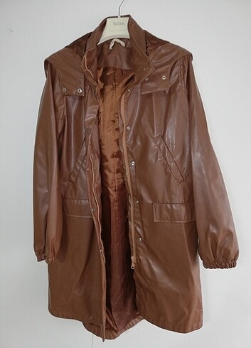 Oversize deri ceket