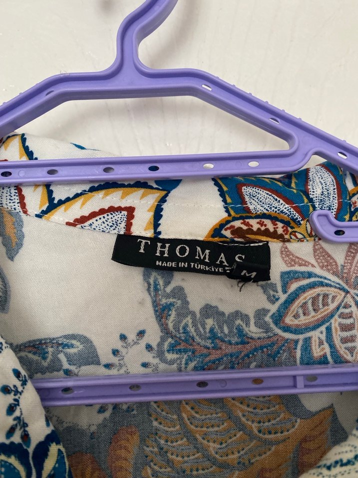 Çiçek Desenli Bohem Kısa Kollu Gömlek - Görsel 2