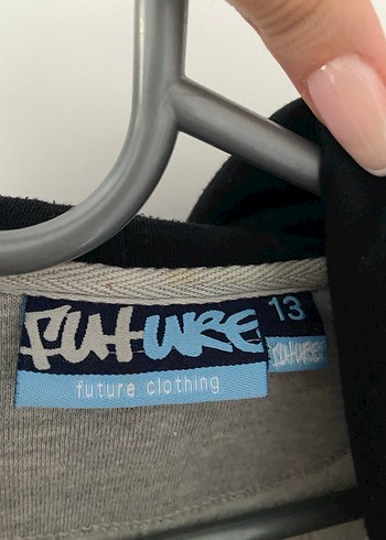 Erkek-Kadın Gri Fermuarlı Hırka - Görsel 3