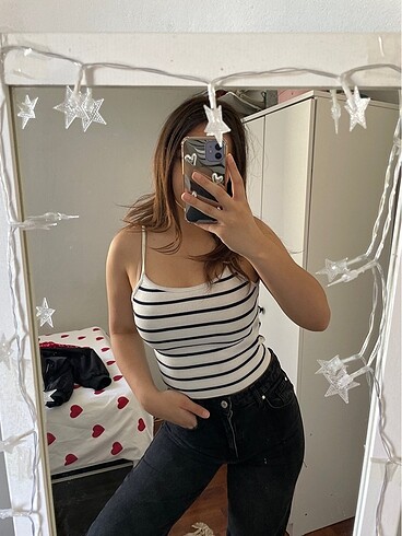 trendyolmilla çizgili crop