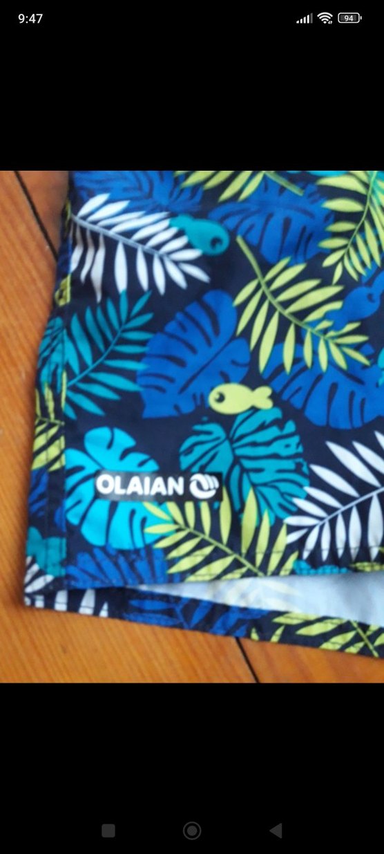 Erkek Çocuk Renkli Desenli Mavi Şort - Görsel 2