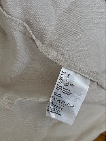 s Beden ten rengi Renk H&M bej rengi oversize ceket/gömlek