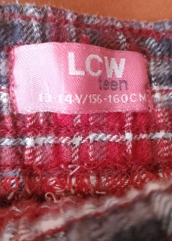 Kırmızı Kareli Fırfırlı Midi Etek - Görsel 3