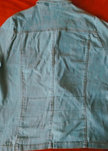 Düğmeli Mavi Denim Kadın Gömlek - Görsel 3