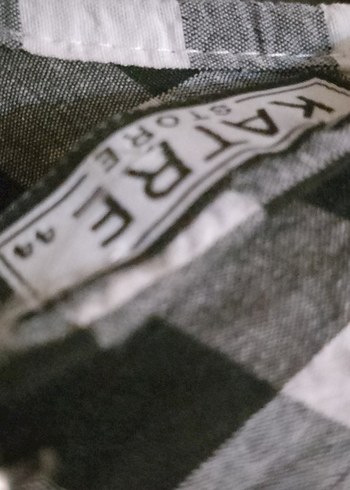 Düğmeli Siyah Beyaz Ekoseli Uzun Elbise - Görsel 3