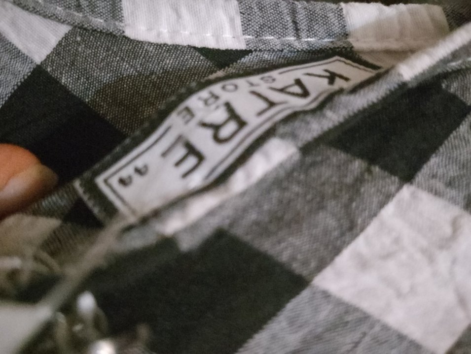 Düğmeli Siyah Beyaz Ekoseli Uzun Elbise - Görsel 3