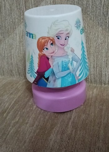 Renkli Frozen Temalı Abajur - Görsel 4