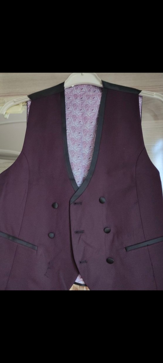 Bordo Notch Yaka Damatlık Takım - Görsel 4