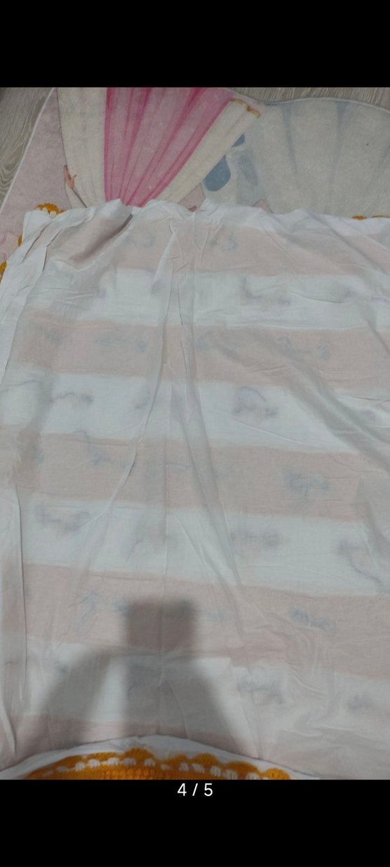 Nakışlı Çok Renkli Örgü Çocuk Battaniyesi - Görsel 4