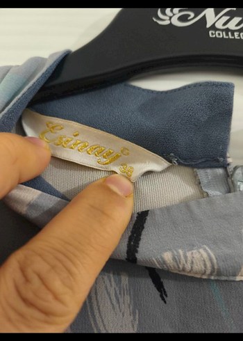 Gri Uzun Bağcıklı Dökümlü Hamile Kabanı - Görsel 3