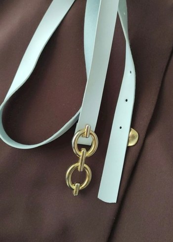 Kahverengi Uzun Kollu Kemerli Kadın Elbise - Görsel 5