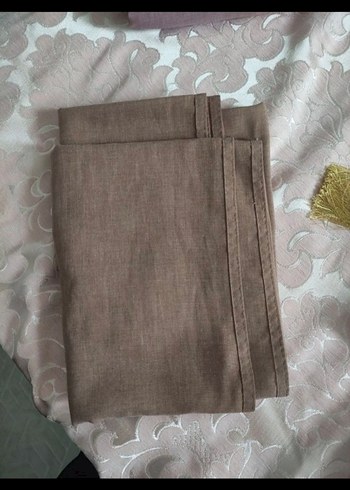 Kahverengi Uzun Kollu Kemerli Kadın Elbise - Görsel 6