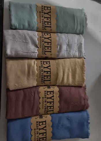 Pilise Detaylı Parlak Kahverengi Kadın Şal - Görsel 2