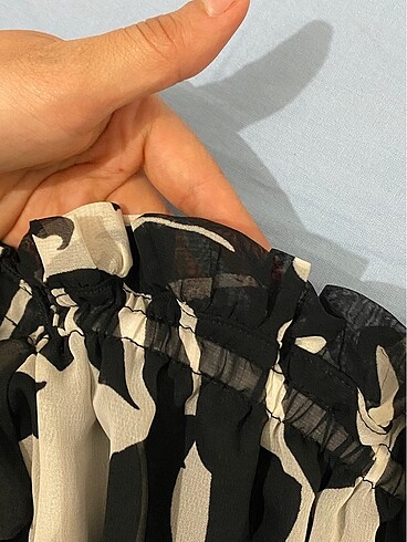 xs Beden siyah Renk Tül crop