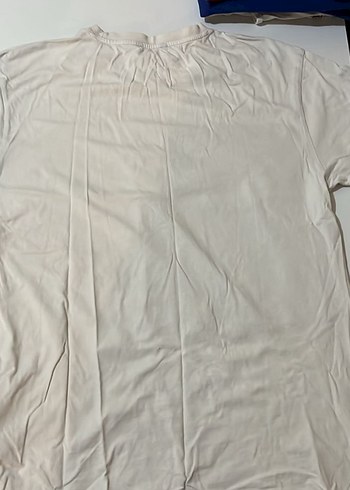 Renkli Baskılı Beyaz Tişört - Görsel 2