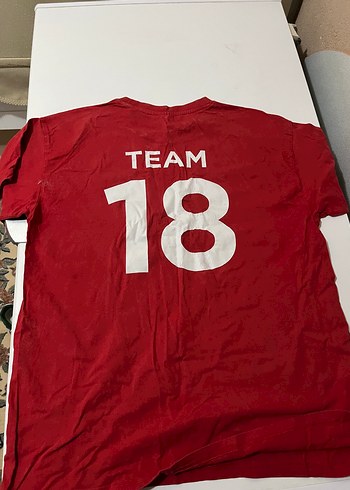 Kırmızı Kısa Kollu  Tişört - Görsel 2