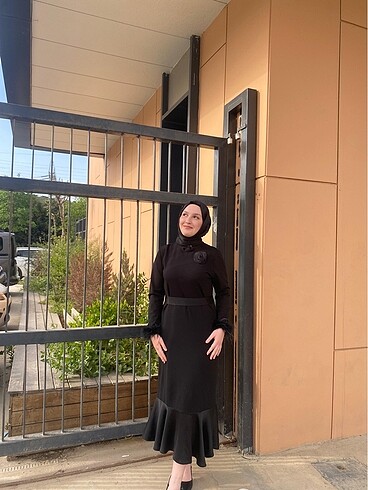 Siyah uzun elbise