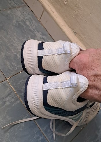 Erkek Spor Ayakkabısı Koyu Turkuaz Velcro - Görsel 5