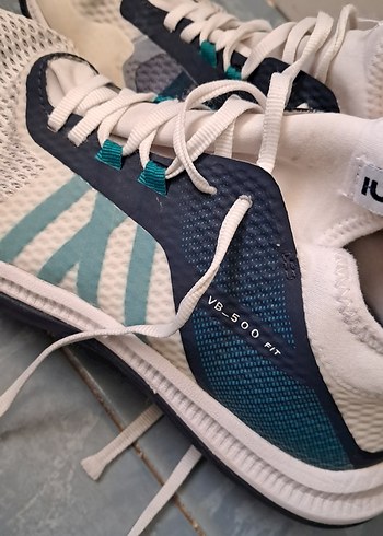 Erkek Spor Ayakkabısı Koyu Turkuaz Velcro - Görsel 3