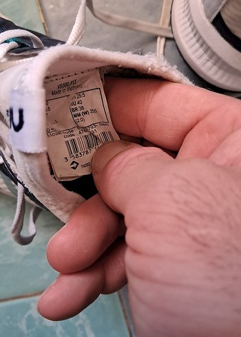 Erkek Spor Ayakkabısı Koyu Turkuaz Velcro - Görsel 10