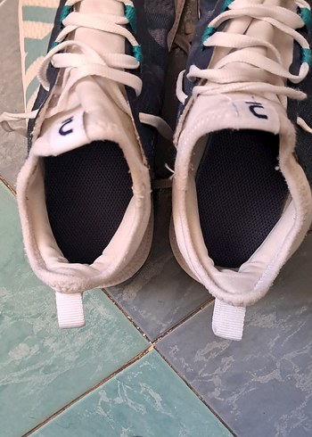 Erkek Spor Ayakkabısı Koyu Turkuaz Velcro - Görsel 7