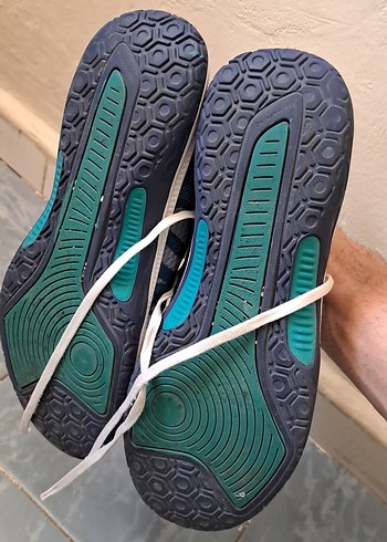 Erkek Spor Ayakkabısı Koyu Turkuaz Velcro - Görsel 4