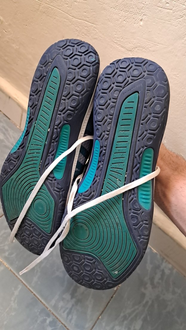 Erkek Spor Ayakkabısı Koyu Turkuaz Velcro - Görsel 4