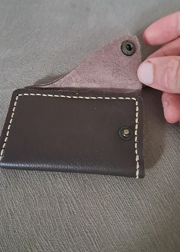 Kahverengi Deri Erkek Kartlık - Görsel 3