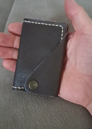 Kahverengi Deri Erkek Kartlık - Görsel 7