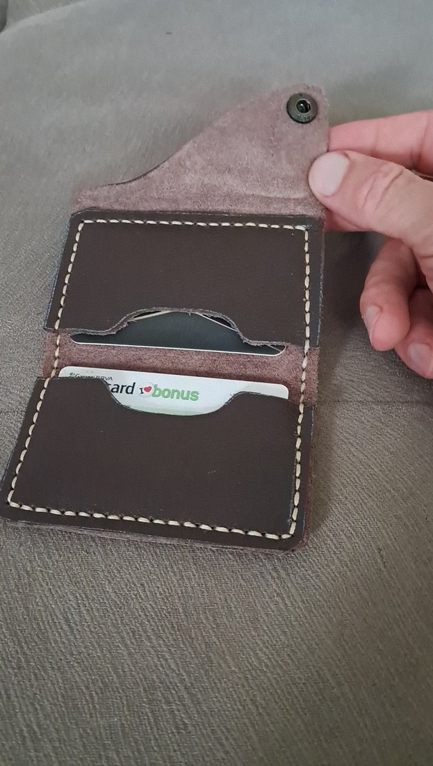 Kahverengi Deri Erkek Kartlık - Görsel 4