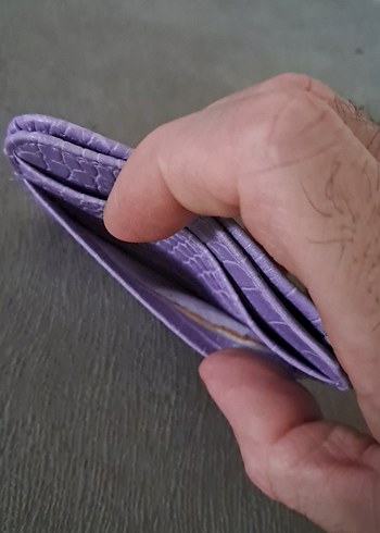 Mor Yılan Desenli Kadın Kartlık Cüzdan - Görsel 6