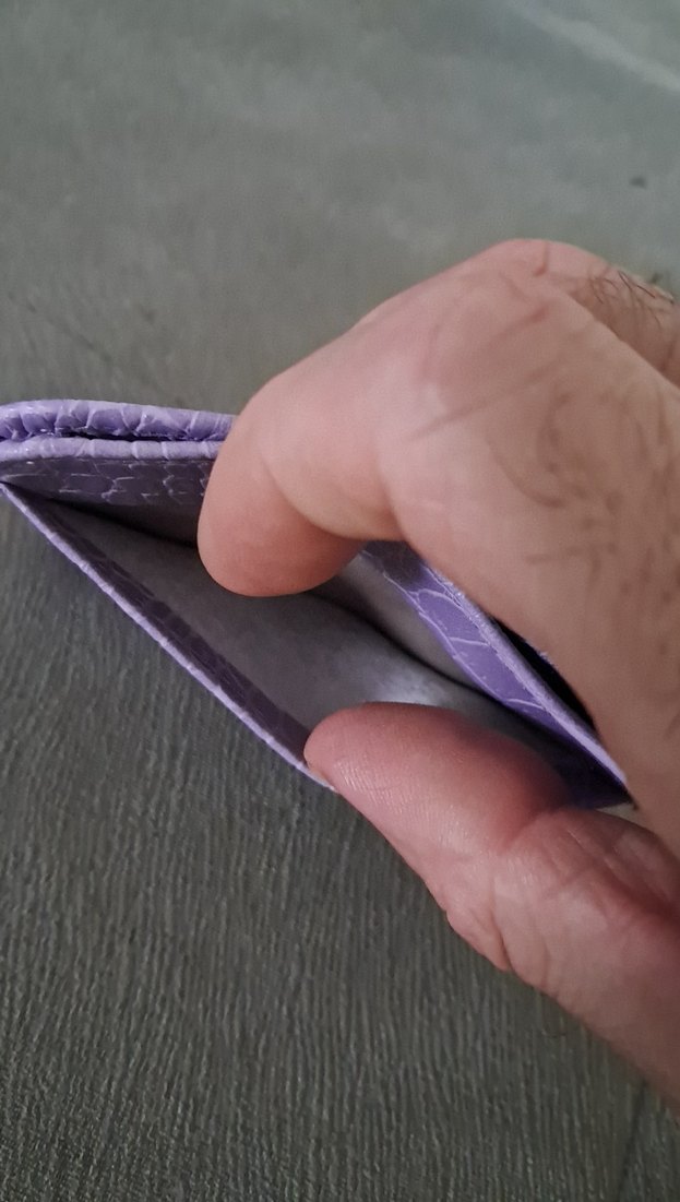 Mor Yılan Desenli Kadın Kartlık Cüzdan - Görsel 5