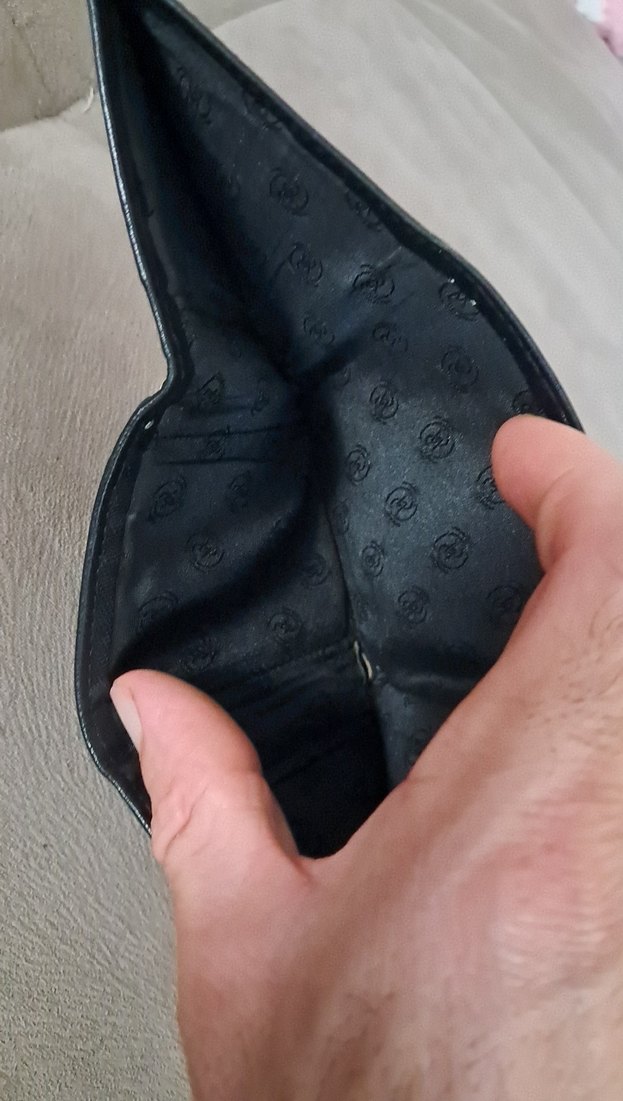 Siyah Monogram Deri Erkek Cüzdanı - Görsel 5