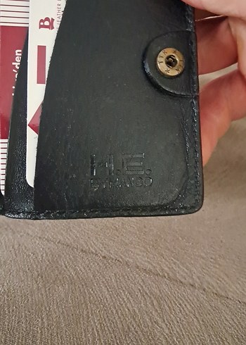 Siyah Minimalist Erkek Cüzdan kartlik - Görsel 5