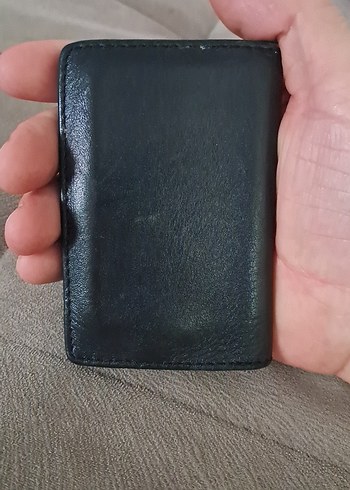 Siyah Minimalist Erkek Cüzdan kartlik - Görsel 9