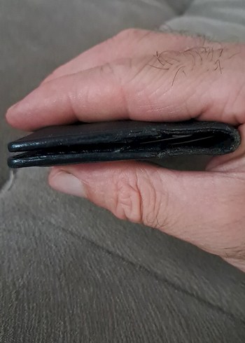 Siyah Minimalist Erkek Cüzdan kartlik - Görsel 8