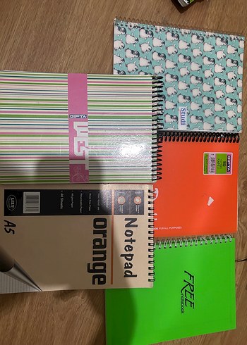 Çok Renkli A5 Defter Seti - Görsel 7