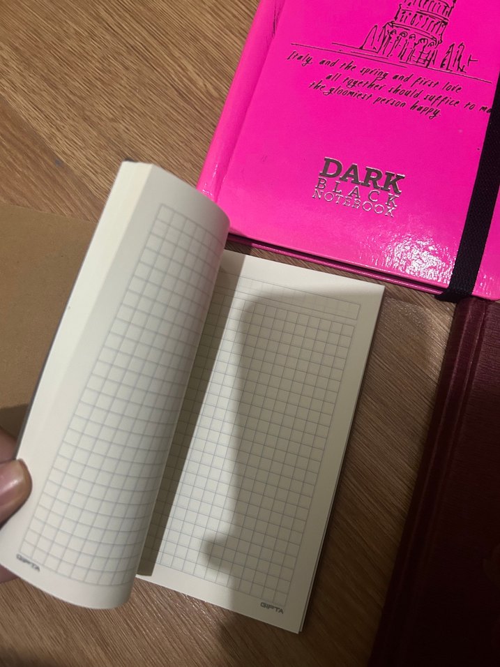 Pembe Kareli Defter - Görsel 3