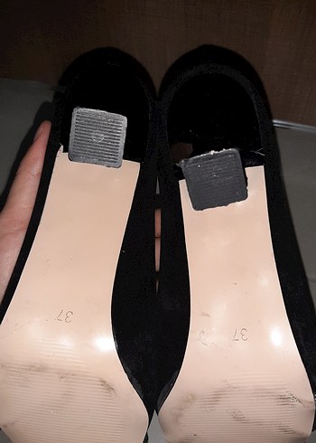 37 Beden siyah Renk Siyah Kadın topuklu Ayakkabı