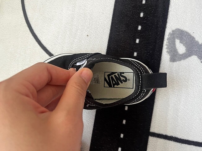 24 Beden siyah Renk Vans çocuk ayakkabı