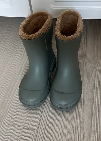 Çocuk Gri Kürklü İgor Çizme