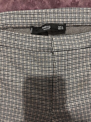 Ekose Mango Kumaş Pantalon