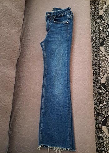 26 Beden Mavi maria ispanyol paça lacivert jeans