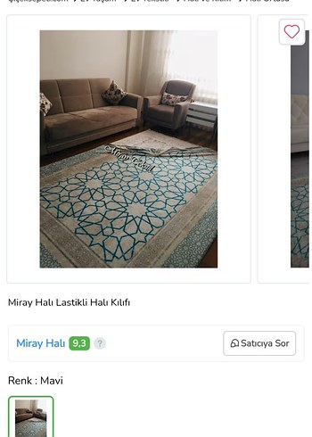 4 metrekare kaliteli halı kılıfı (sıfır) - Görsel 3