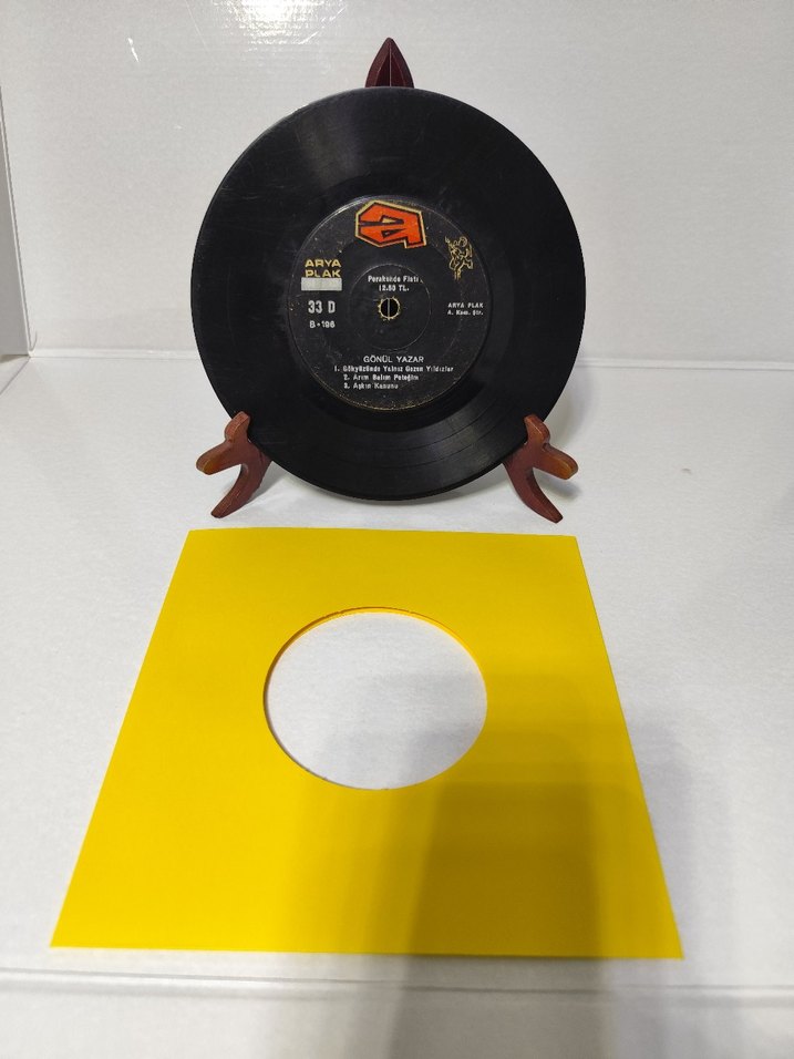GÖNÜL YAZAR 45'LİK PLAK SORUNSUZ - Görsel 2