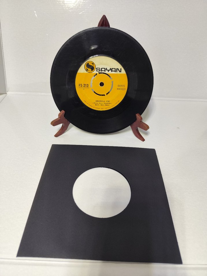 BARIŞ MANÇO 45'LİK PLAK KAĞIZMAN TEMİZ SORUNSUZ - Görsel 2